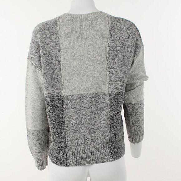 Calvin Klein Plaid Sweater Heather Granite Multi - Picture 4 of 5